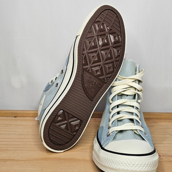 Converse CTAS Workwear Hi Top Sneakers Women's Size 10 Blue Denim A05183C  NWT - Picture 8 of 10